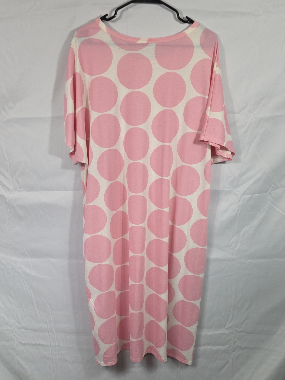 LuLaRoe Pink and Cream Polka Dot Top 3XL (W680) - Picture 3 of 4